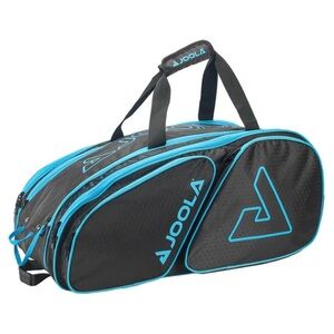 JOOLA Tour Elite Men's Black and Light Blue Backpack
